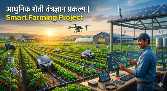 आधुनिक शेती तंत्रज्ञान प्रकल्प | Smart Farming Project
