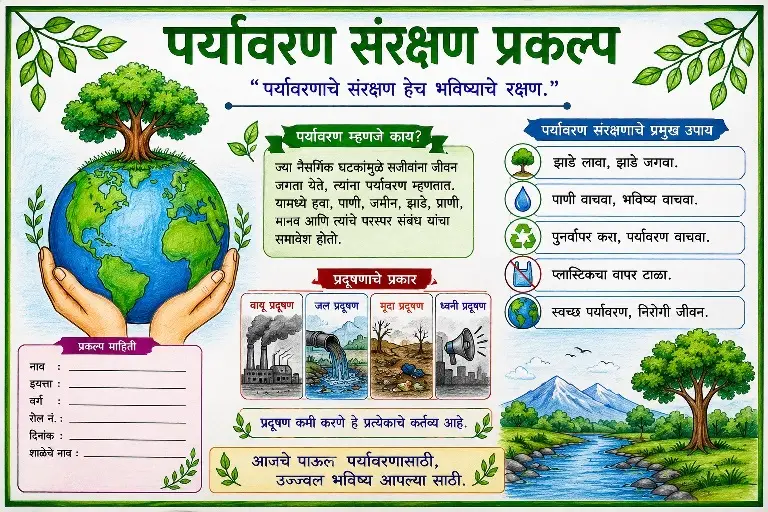 पर्यावरण संरक्षण प्रकल्प | Environmental Protection Project pdf
