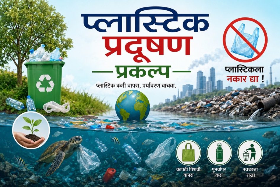 Plastic Pollution Project in Marathi | प्लास्टिक प्रदूषण प्रकल्प